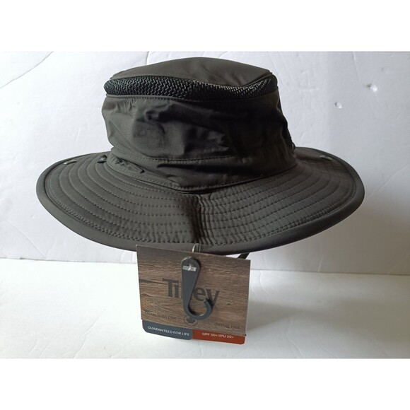 Tilley Airflo Classic Sun Hat Size 7 7/8 LTM3 Outdoor Black Vented - Picture 2 of 8